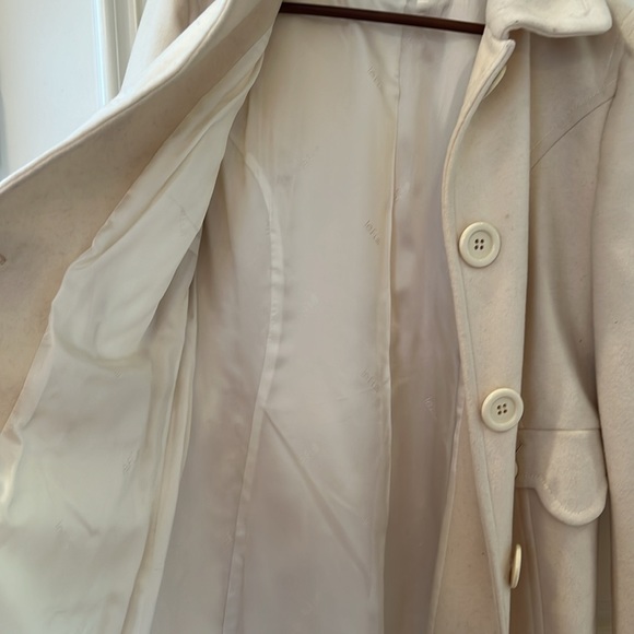 Le Full Wool/Cashmere blend ivory colored coat, size 12 - Picture 5 of 5